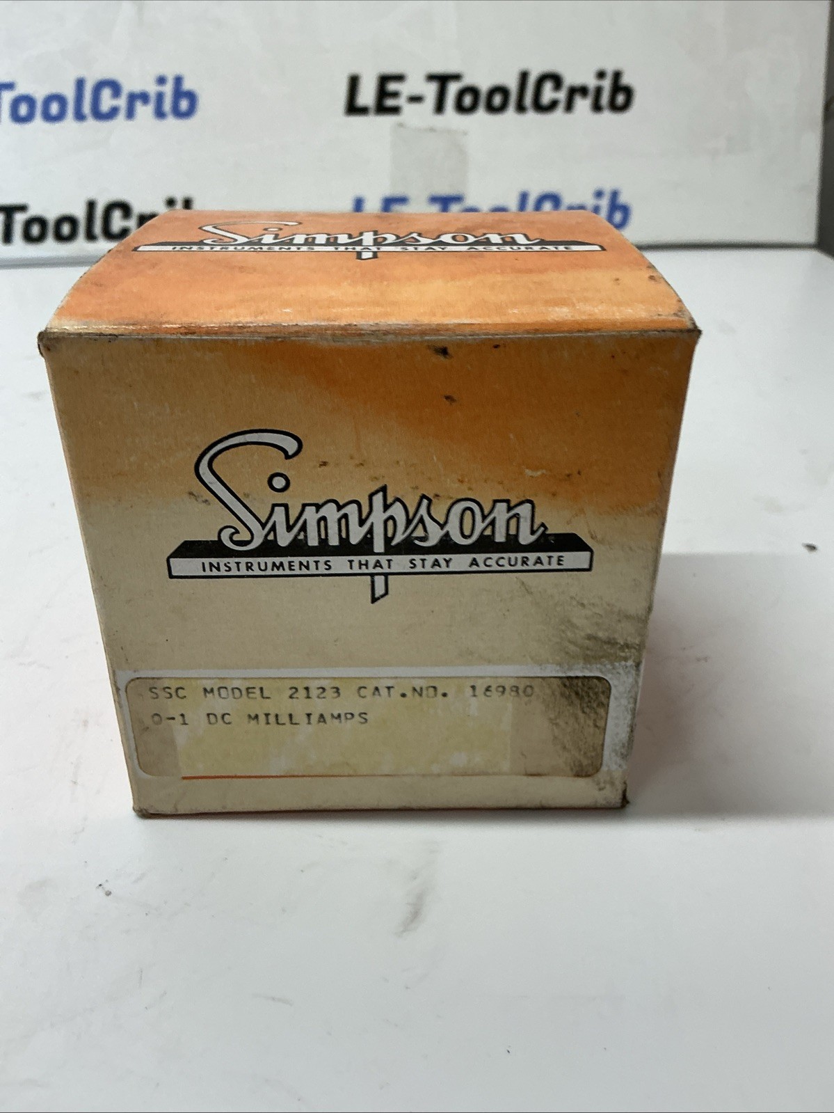 Simpson 2123 10-0-10 mADC Center Zero Analog Panel Meter S-8772. AC-319