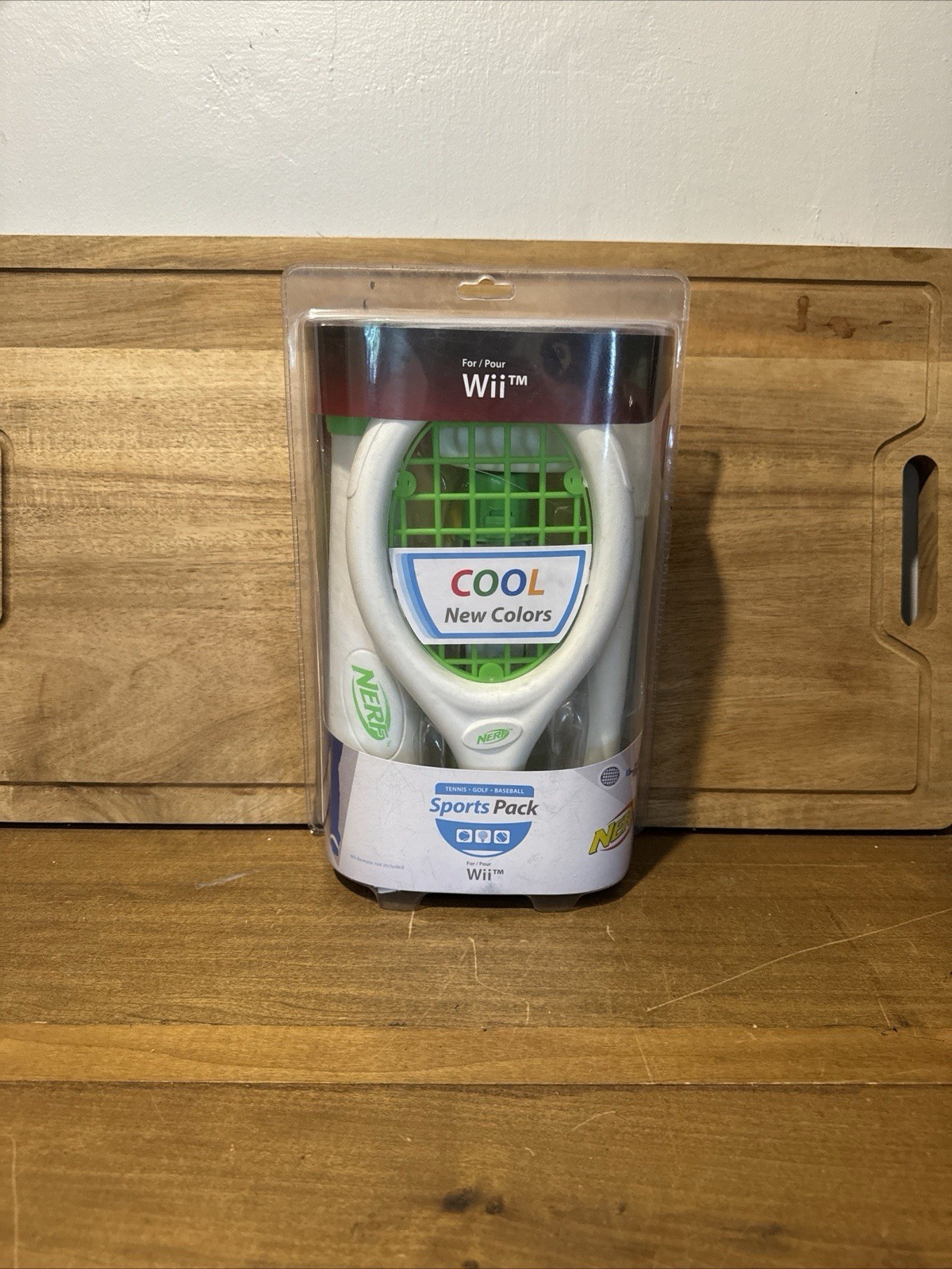 NINTENDO Wii NERF SPORTS PACK (Tennis-Golf-Baseball) Green Brand New Sealed