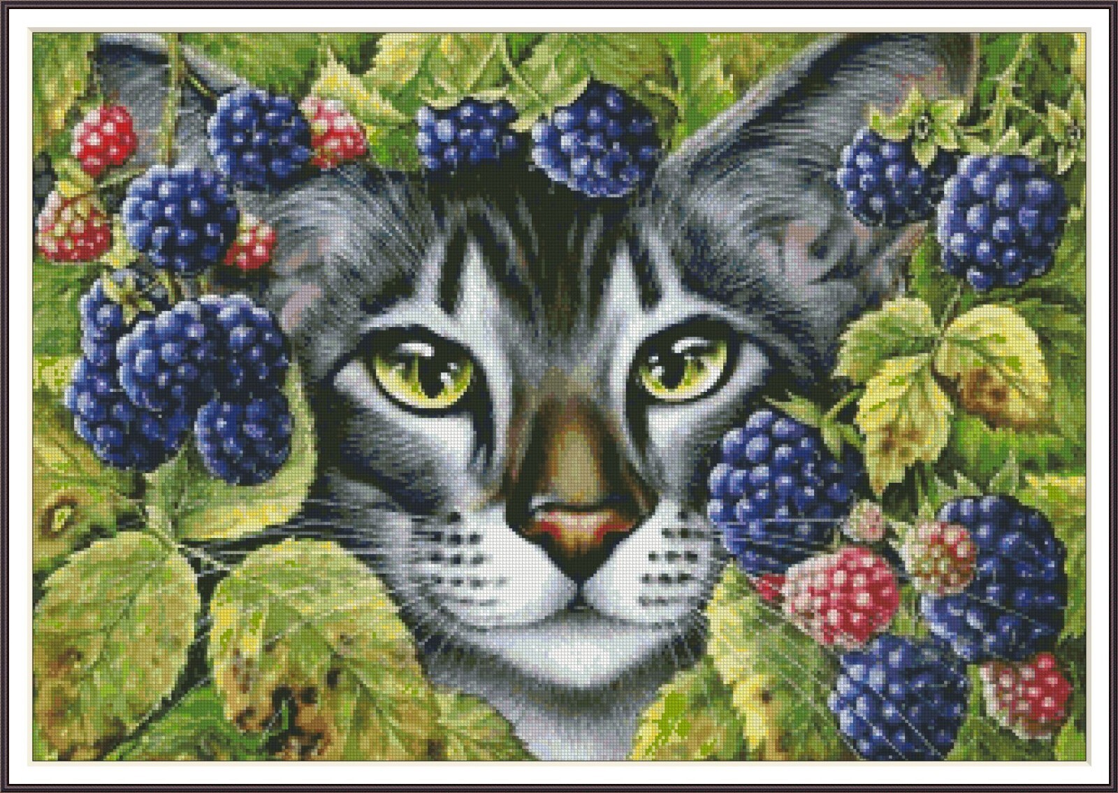 Blackberries 869 Chart Counted Cross Stitch Pattern Needlework