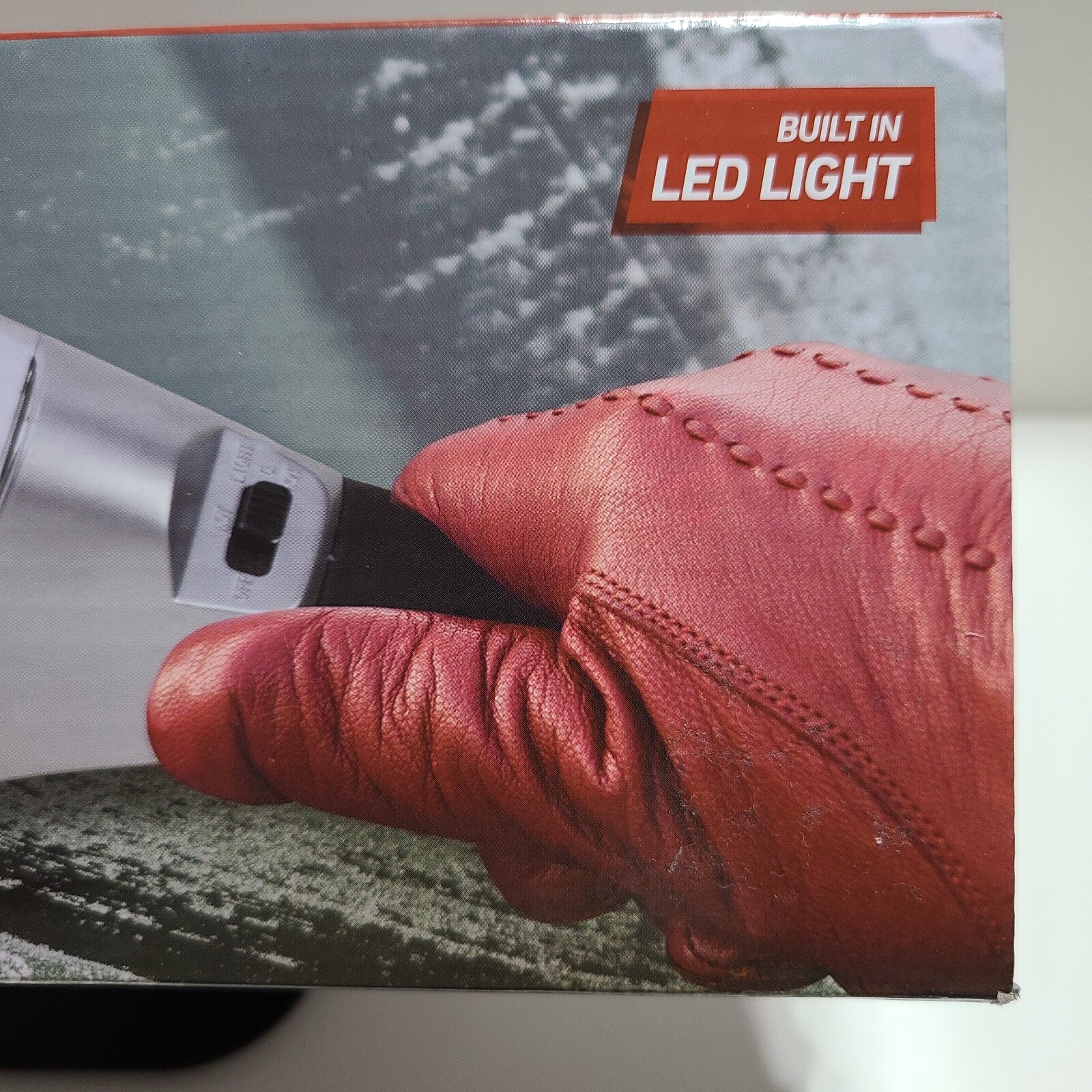 Heated 10" Ice Scraper with Built-In LED Light by Meridian Point.