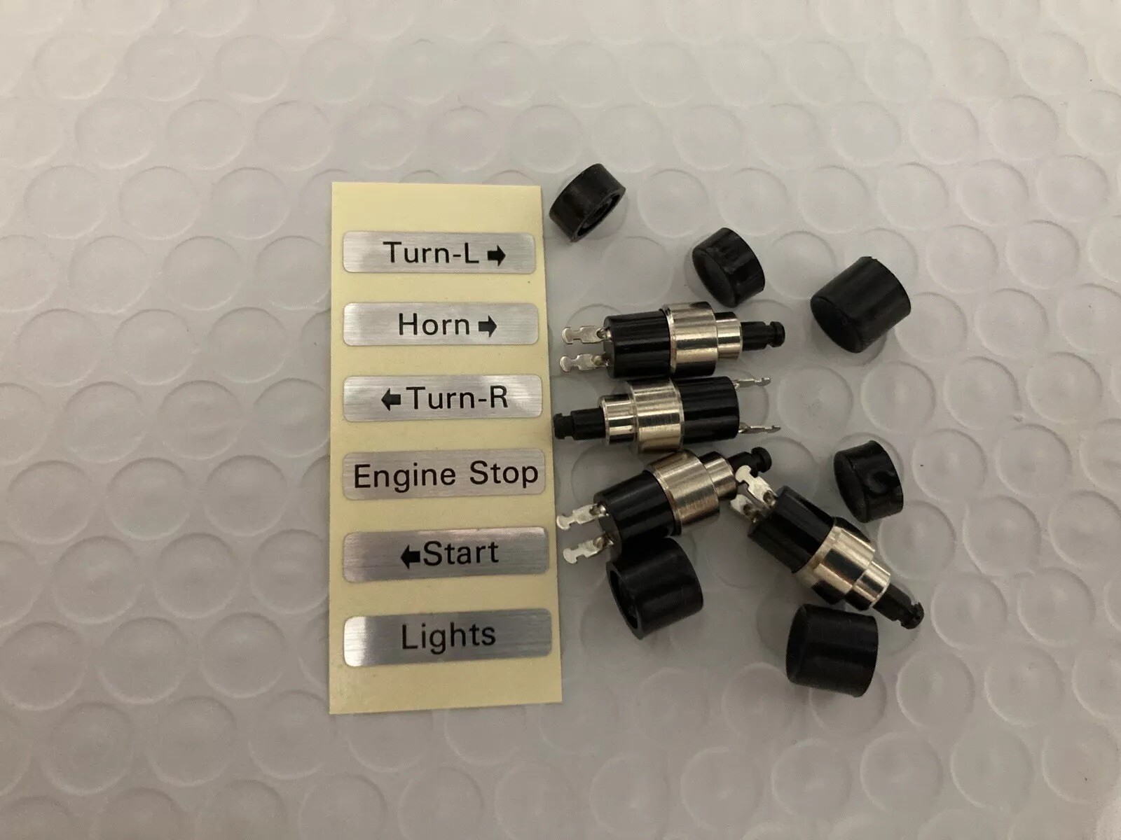 BT STARTER horn turn signal start switches  KIT  Label Buttons 72-81 71484-72a