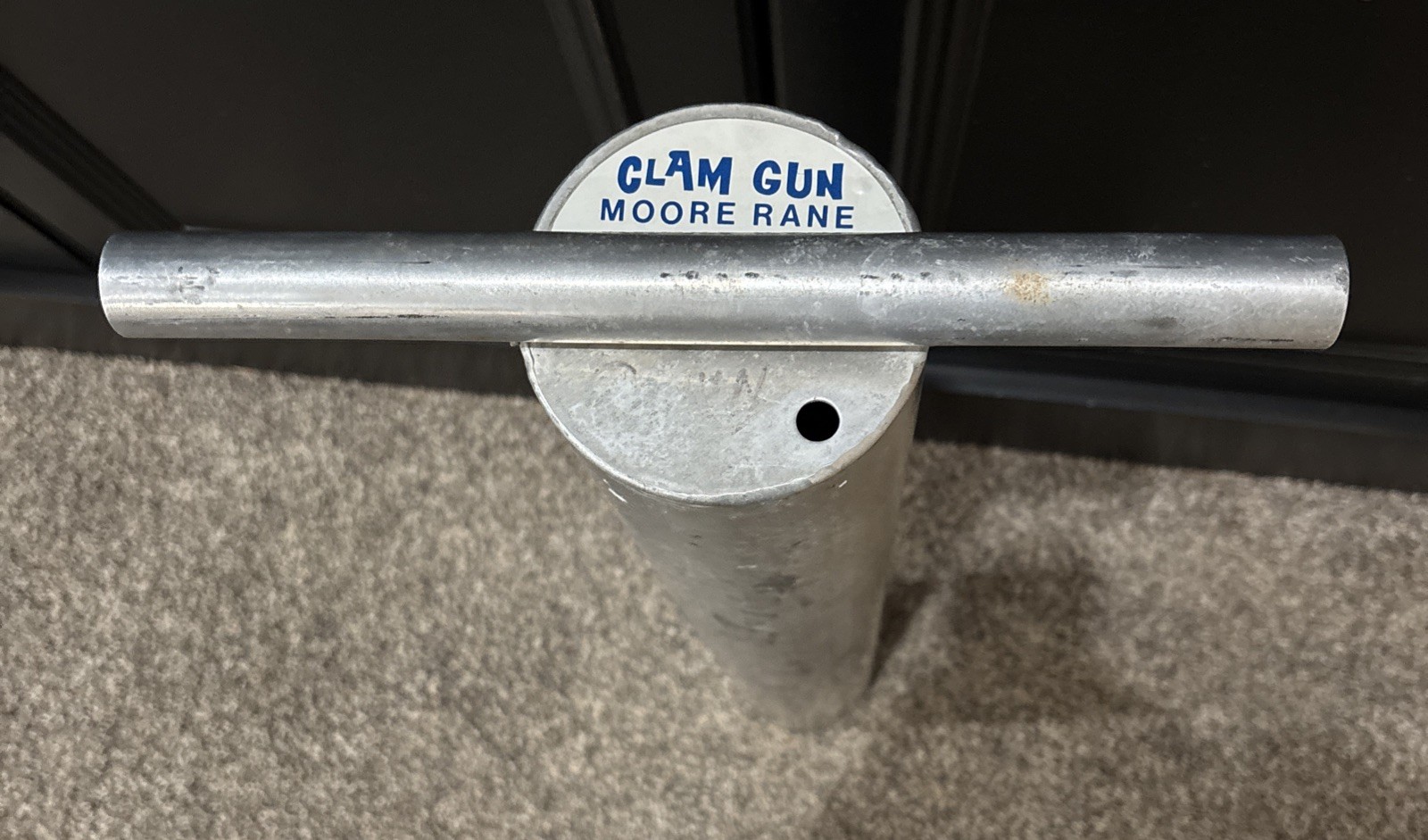 Vintage Aluminum Clam Gun Moore Rane Industries