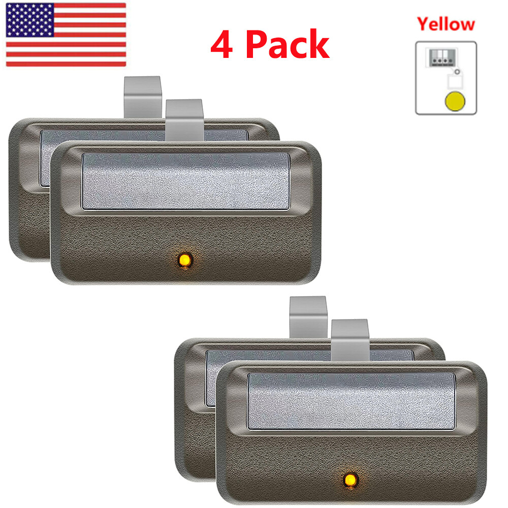 Remote Only for a Yellow Learn Button Garage Door Openers 891LM 950ESTD