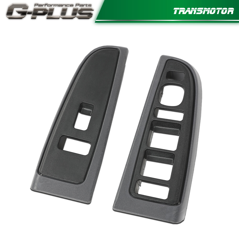 Fit For 03-06 Chevy Tahoe Suburban Pair Front Left / Right Window Switch Bezel