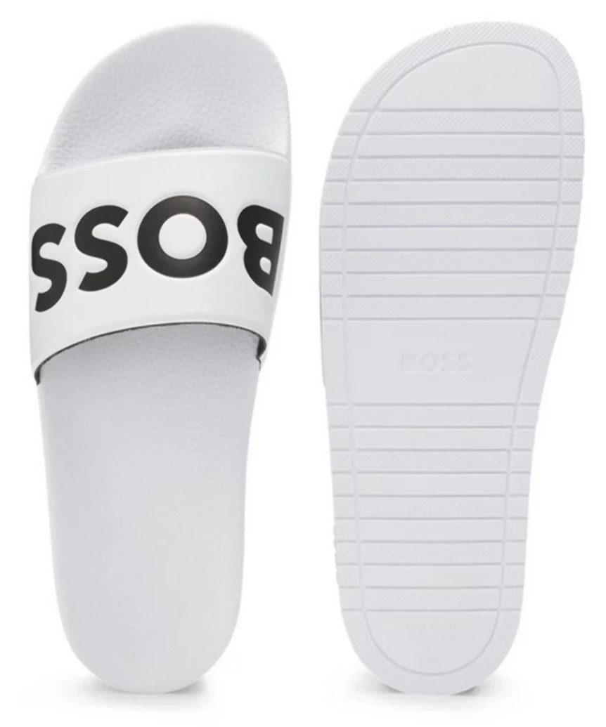 HUGO BOSS Italian-Made Aryeh Slide Men's Slides 7-12 Sandals Shoes AUTHENTIC NEW