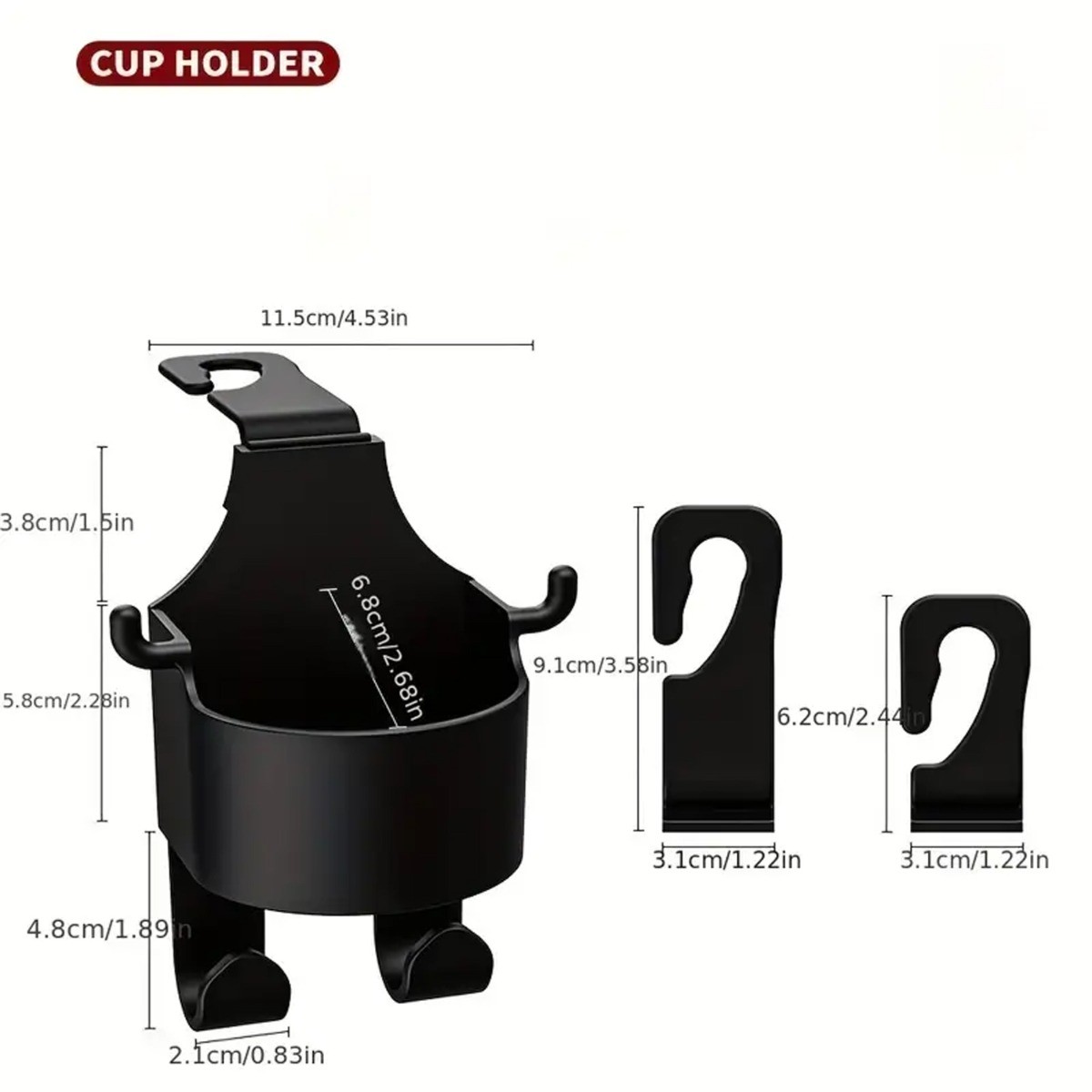 1pc Universal Car Seat Headrest Hook Storage Hanger Car Back Seatorganize Car In