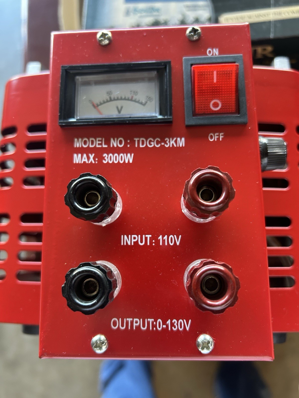 3000VA Variac Transformer 110 Variable AC Voltage Regulator Metered No Plug