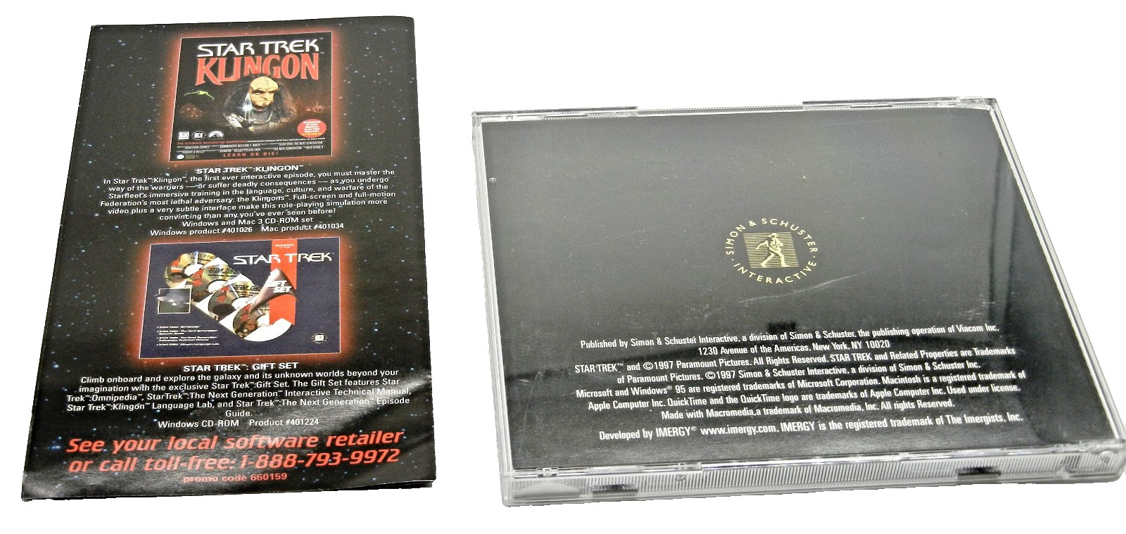Star Trek: Captain's Chair PC/MAC USS Enterprise Deep Space Ship Decks Views CD