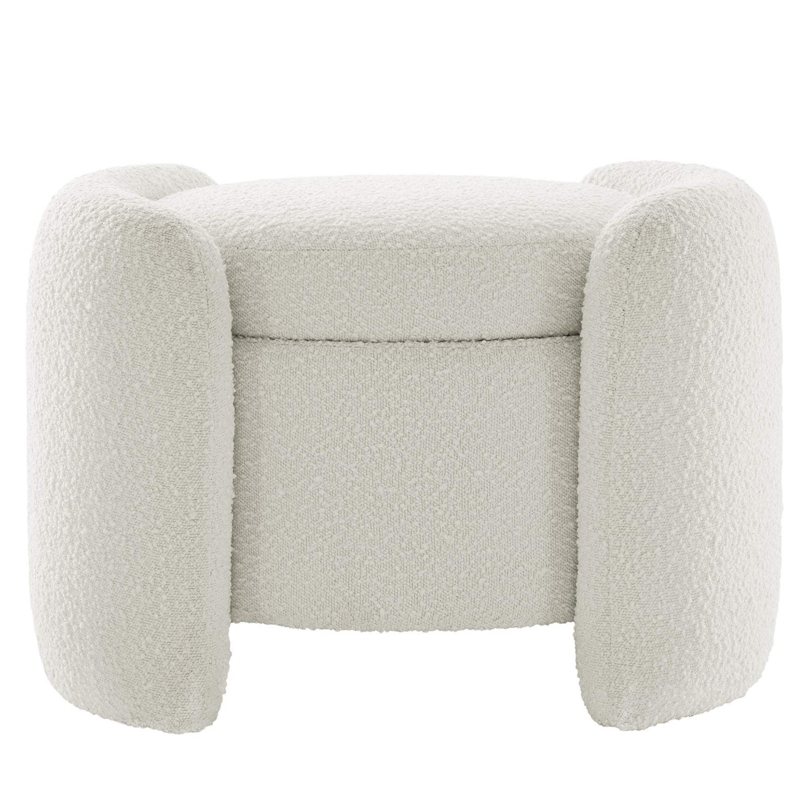 Nebula Boucle Upholstered Upholstered Ottoman