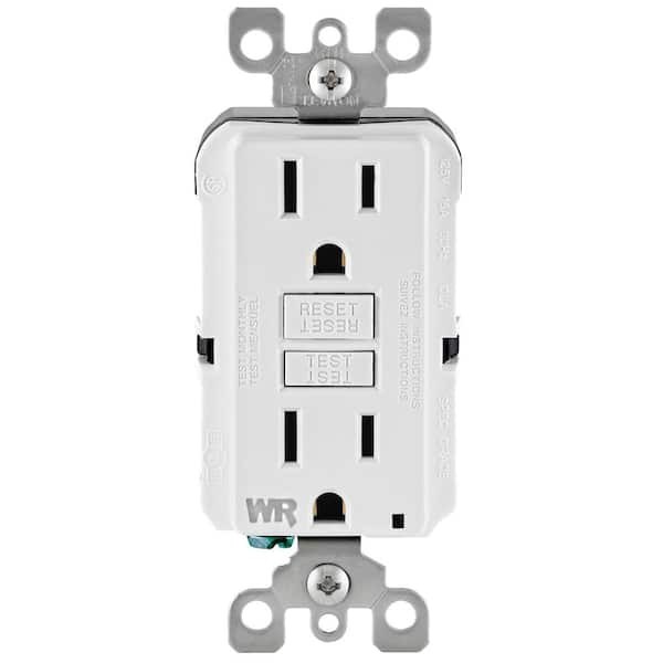 Leviton 15A 125V Self-Test Tamper Resistant Weather Resistant GFCI Outlet