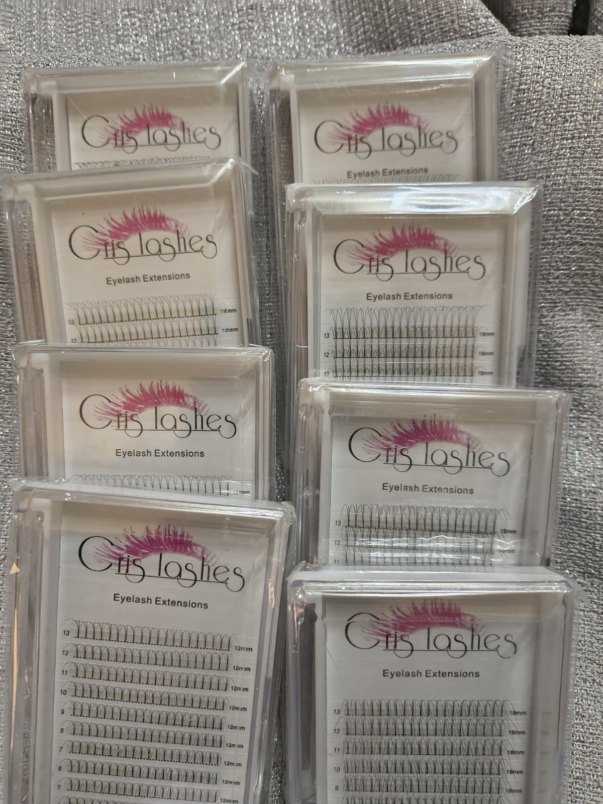 Cris Lashes Lash Extension Fans 8 Box Lot - See Description Below