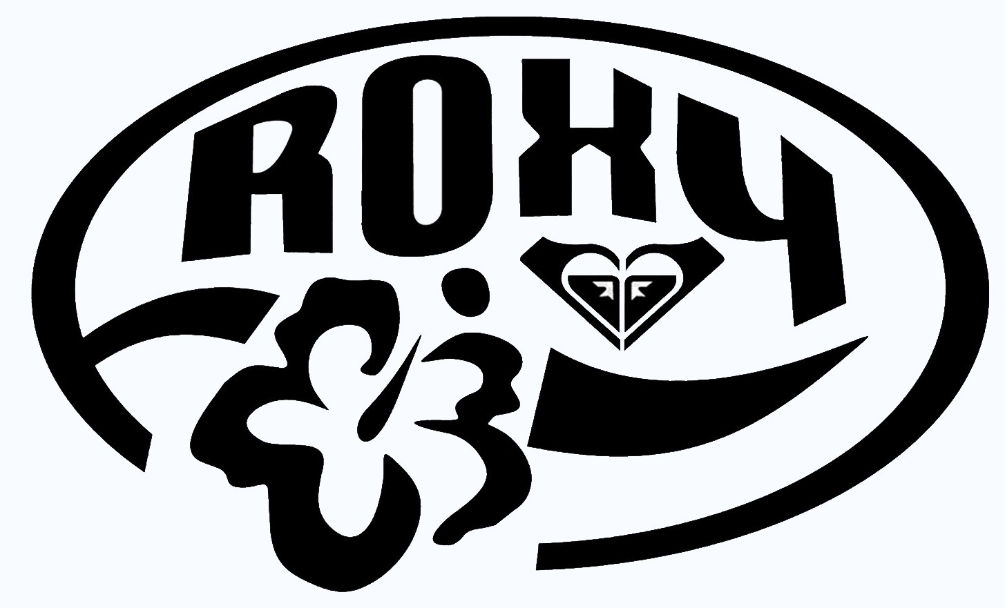Roxy Surf Vinyl Decal Sticker 150mm wide
