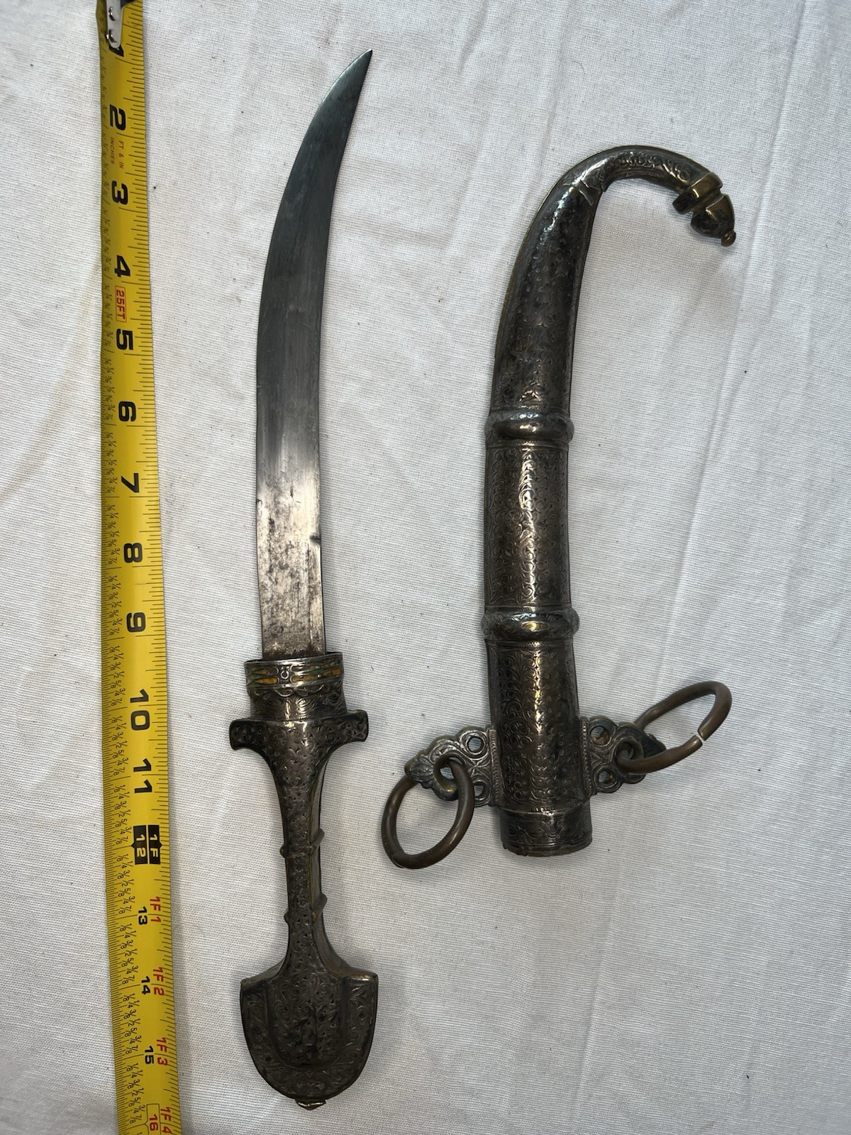 Moroccan Dagger with Ornate Scabbard
