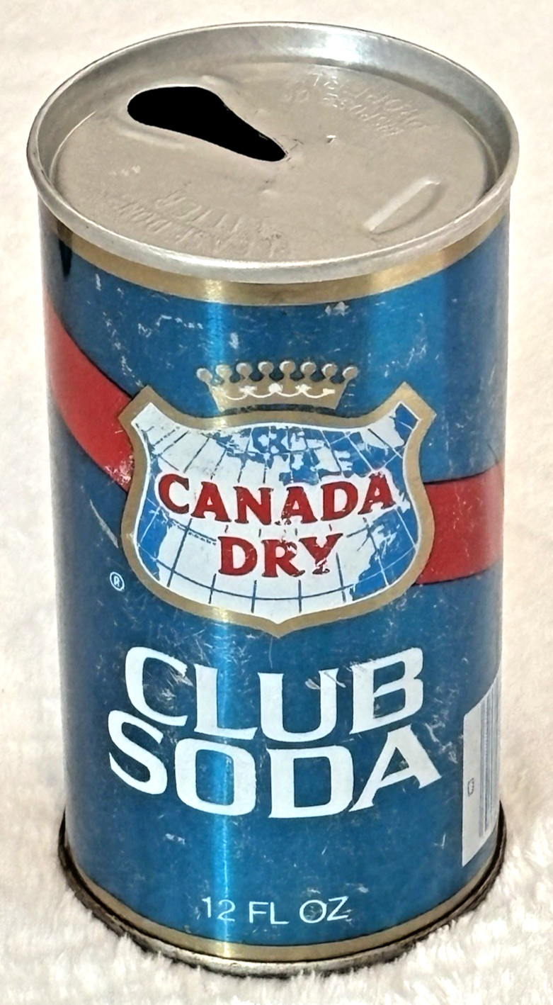 VTG 1970's-Canada Dry-Club Soda-Miami, Florida-12 oz-Steel Soda-Pop Can