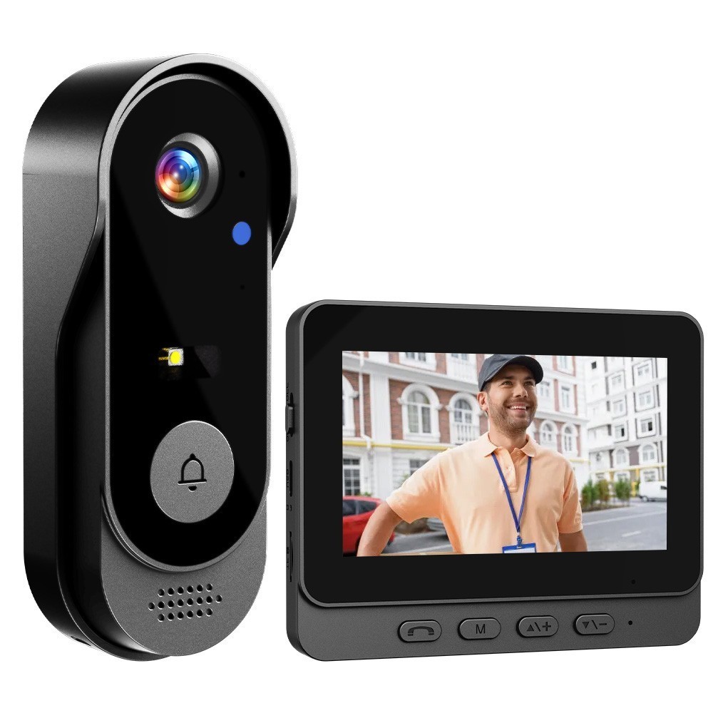 X8 Smart Video Doorbell w/ Monitor IP66 Waterproof Night Vision No WiFi Needed