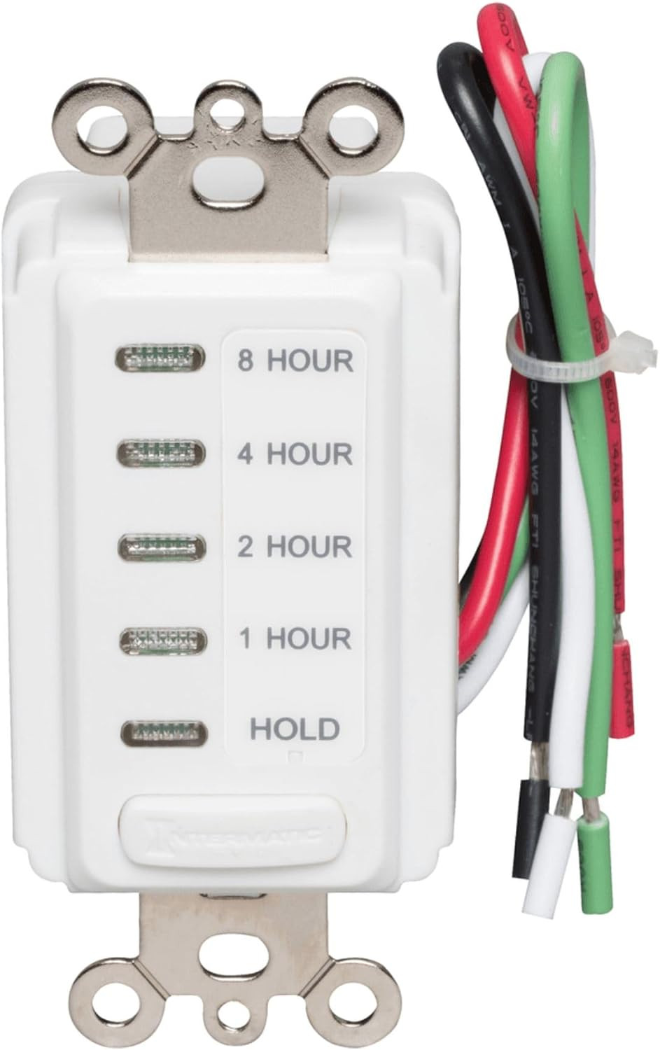 Electronic Countdown Timer for Whole House Fans - -1/2/4/8 Hour with Hold Mode,