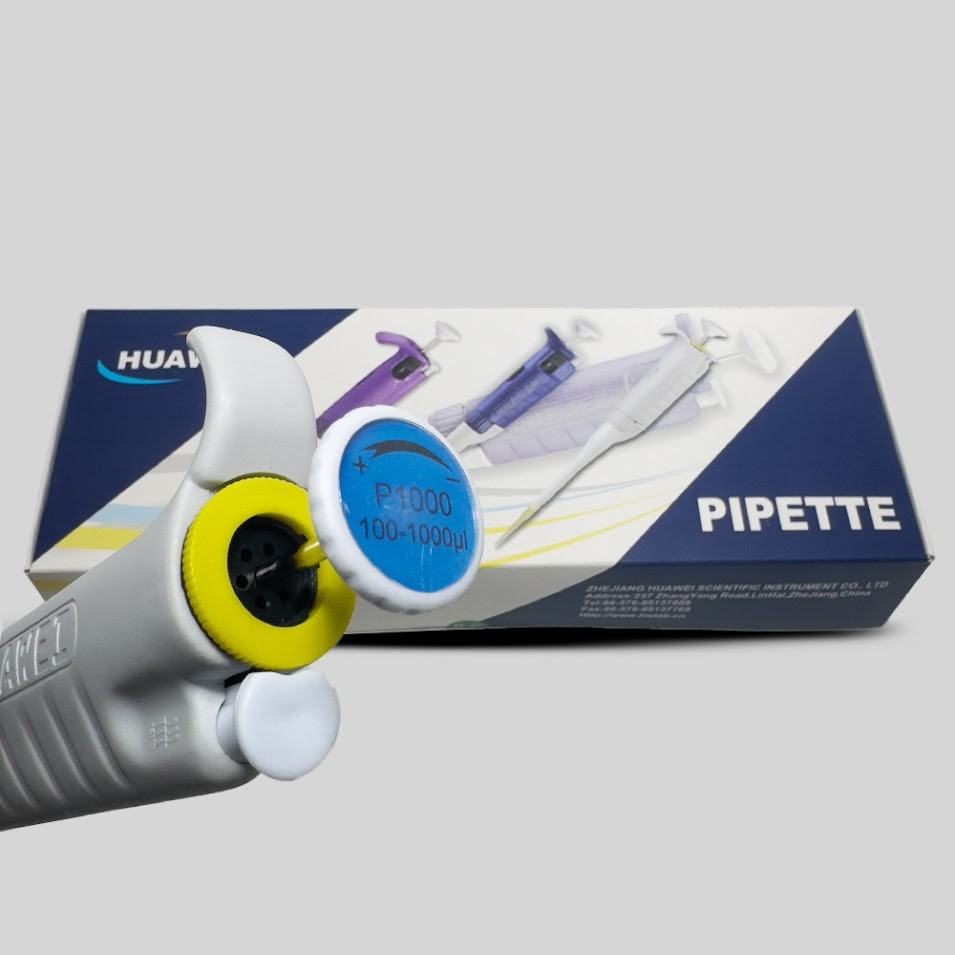 P1000 Micropipette, 100-1000μL Adjustable Volume, Accurate Lab Tool