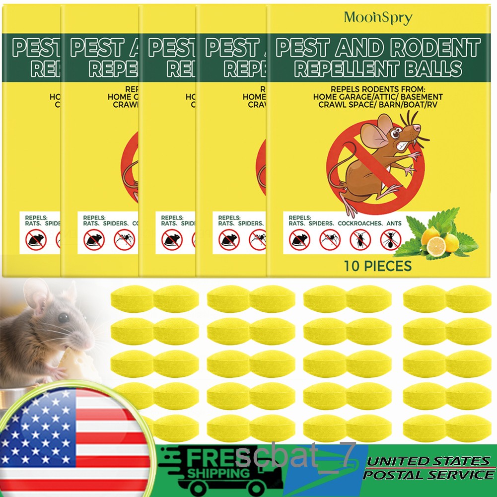 10~50x Rat-Mouse Repellent Pill Repellent Peppermint Mice Rodent Pest-Control