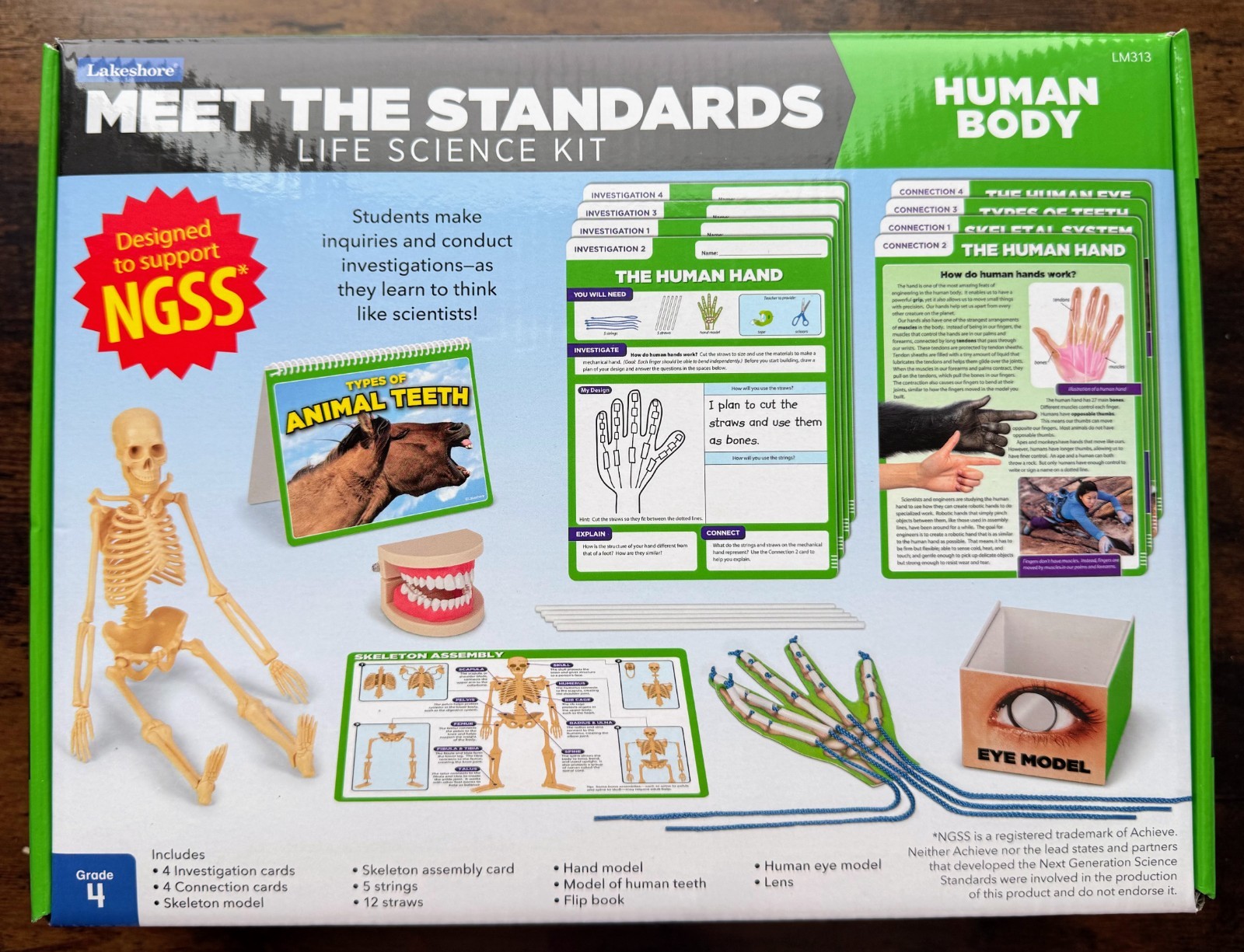 Lakeshore Meet the Standards : Life Science Kit : Human Body : Grade 4 : NEW!