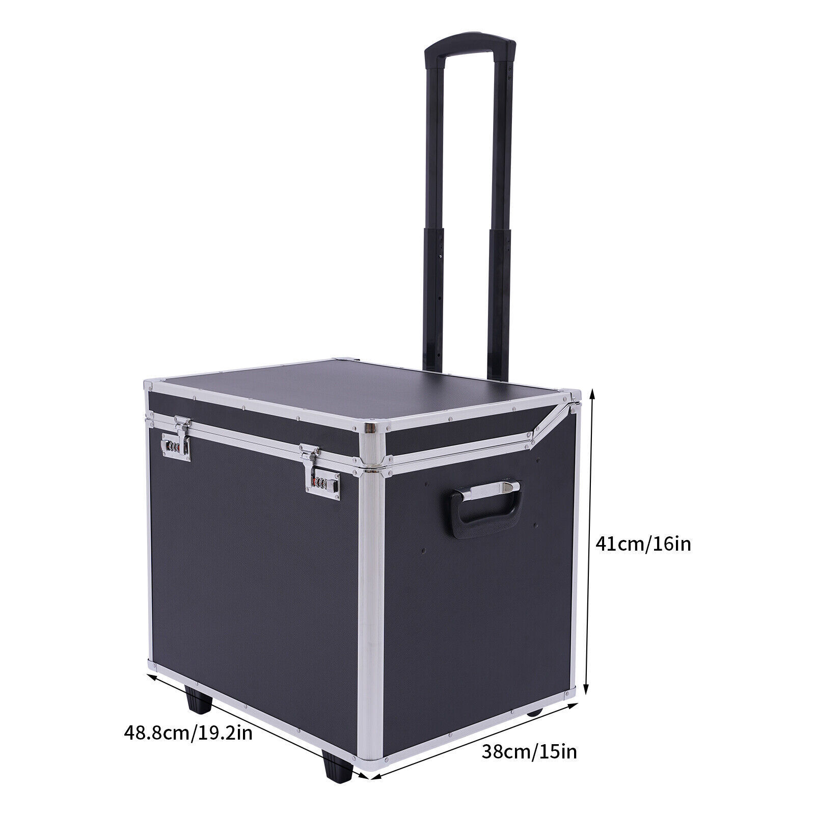 Portable Fireproof Document File Organizer Box Storage Filing Cabinet Safe Box