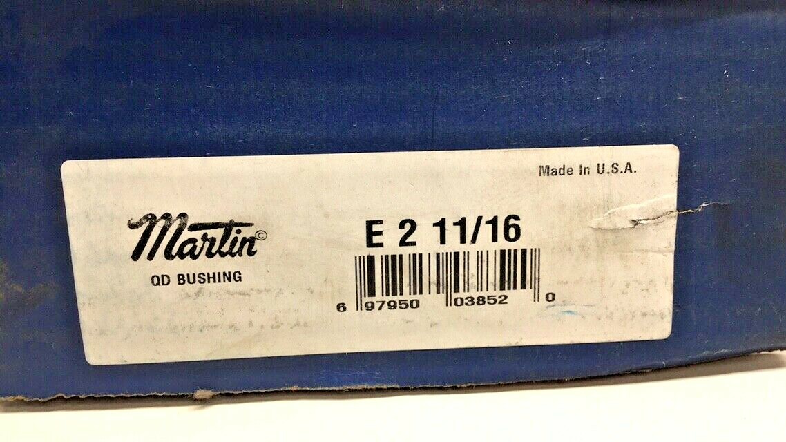 Martin E2-11/16 Quick Disconnect E Bushing 2.6875" (E 2-11/16) Bore E21116
