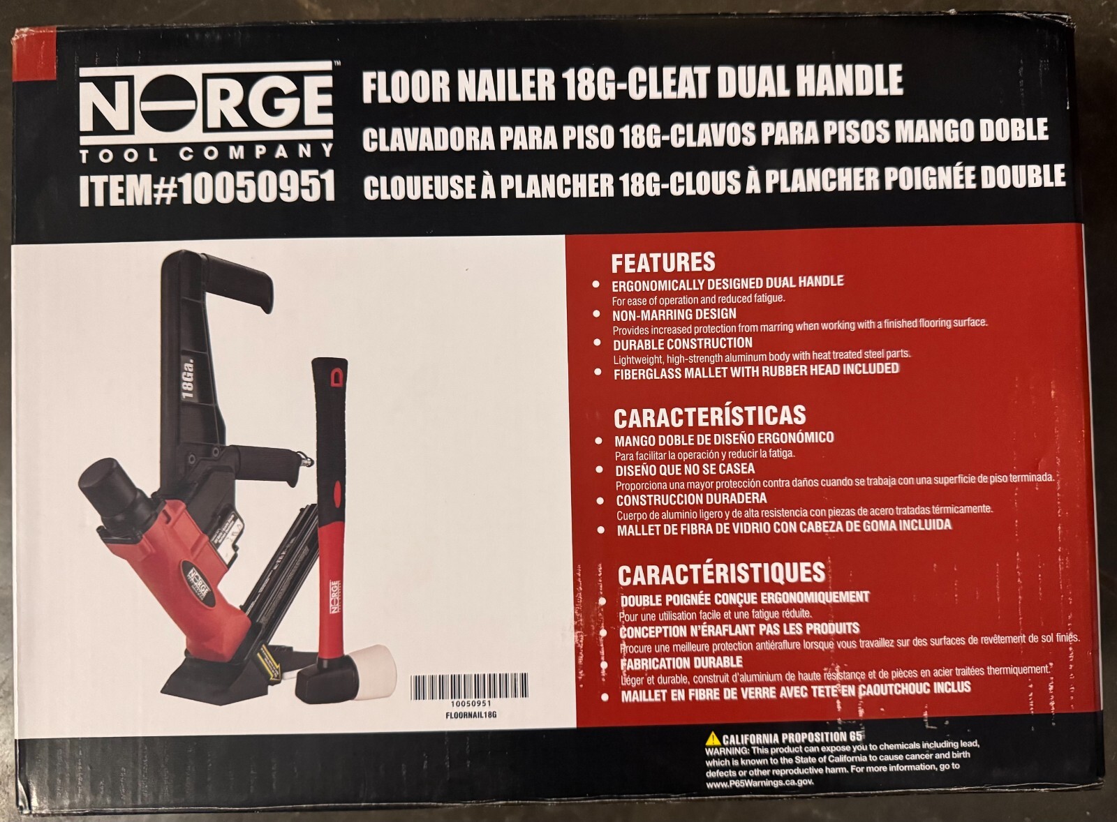 Norge Tool Company 10050951 18G - Cleat Dual Handle