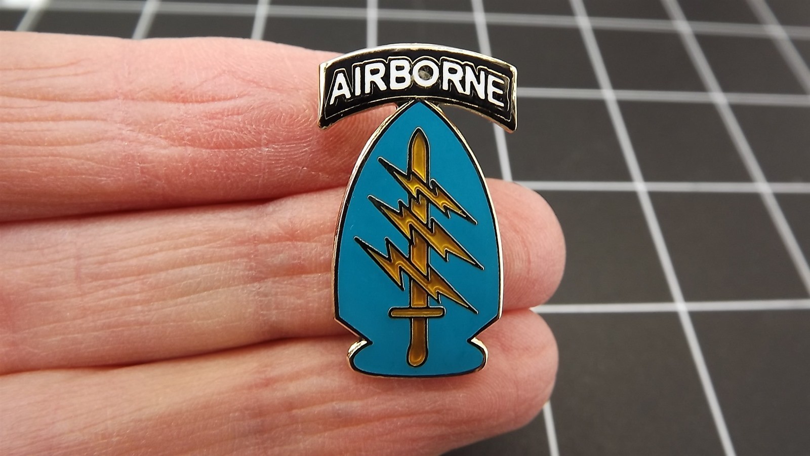 FREE SHIP Lapel Pin "Airborne Special Forces" ENAMELED LIFETIME GUARANTEE