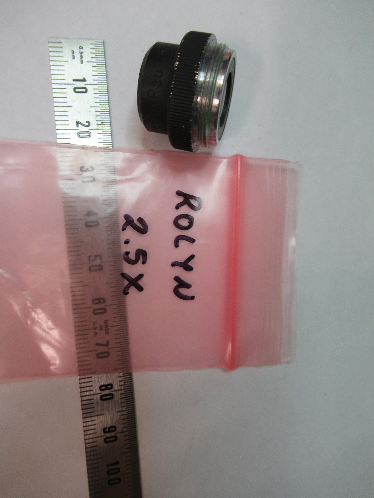 ROLYN GERMANY OBJECTIVE 2.5X LENS MICROSCOPE PART AS PICTURED T5-A-91