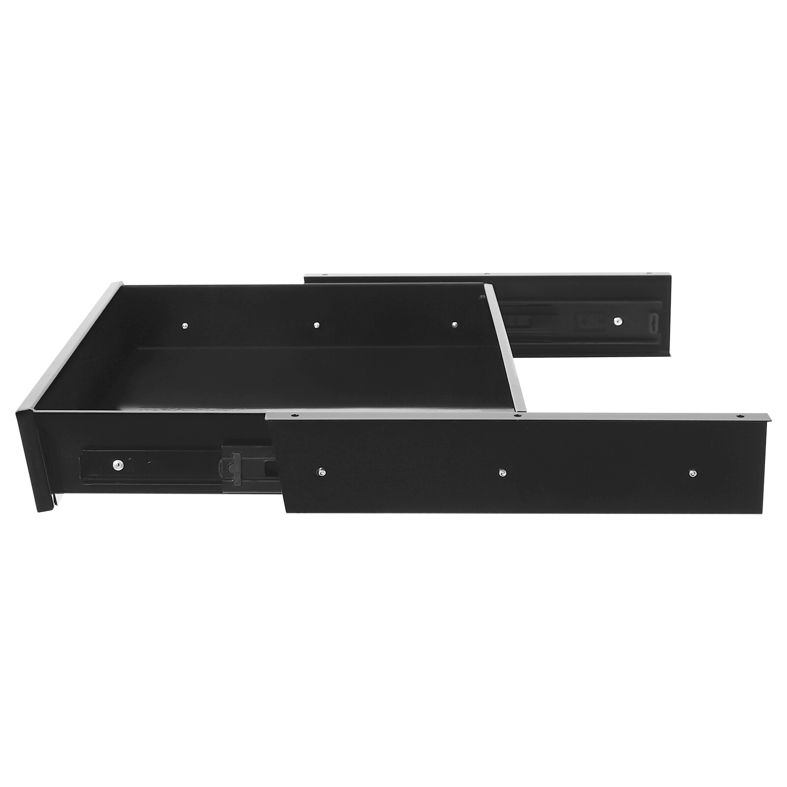 Black Drawer Box Organizer Pull Out Under Cabinet Sliding Shelf Roll Out Tray