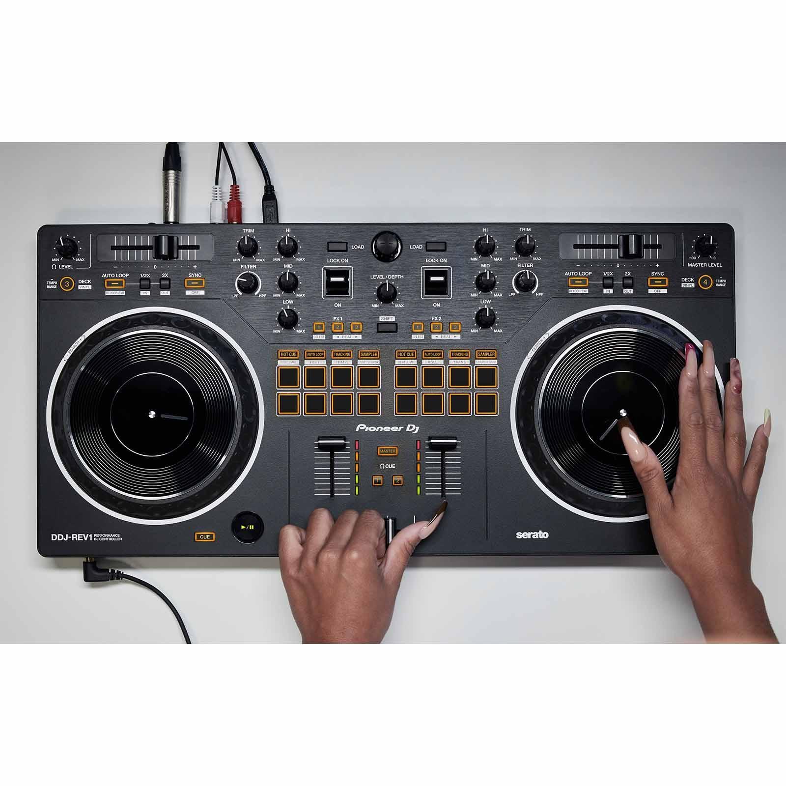 Pioneer DJ DDJ-REV1 Scratch Style 2-Channel DJ Controller w Soft Case