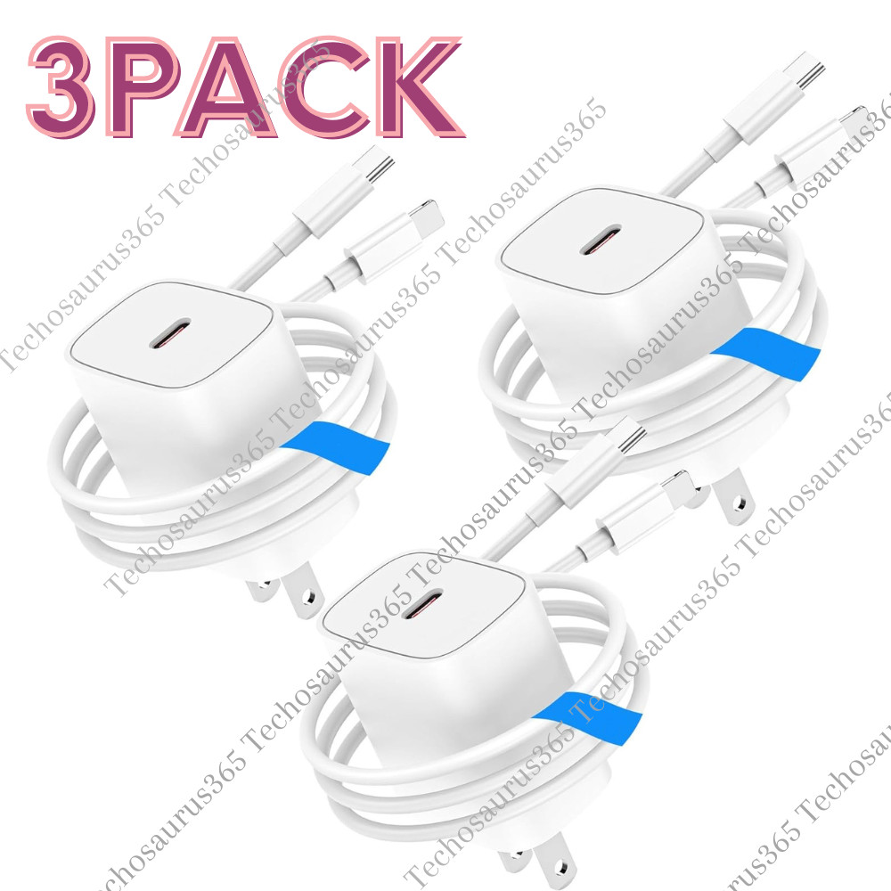 20W USB-C Power Adapter Block PD Fast Charger Cord For iPhone 14 13 12 11 Pro XR