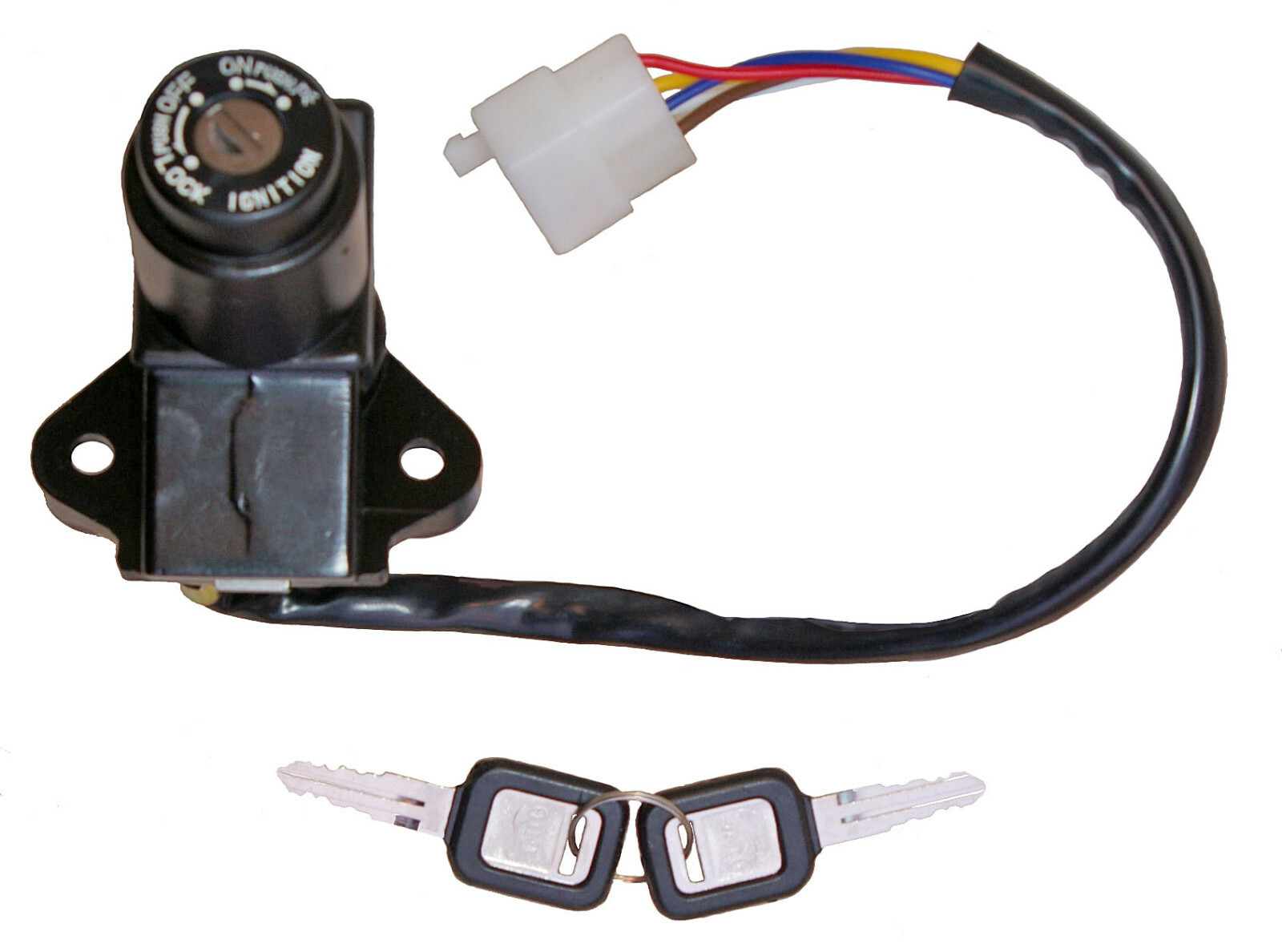 Ignition switch to fit Kawasaki GPZ500S (1987-2000) 5 wires, longer wiring