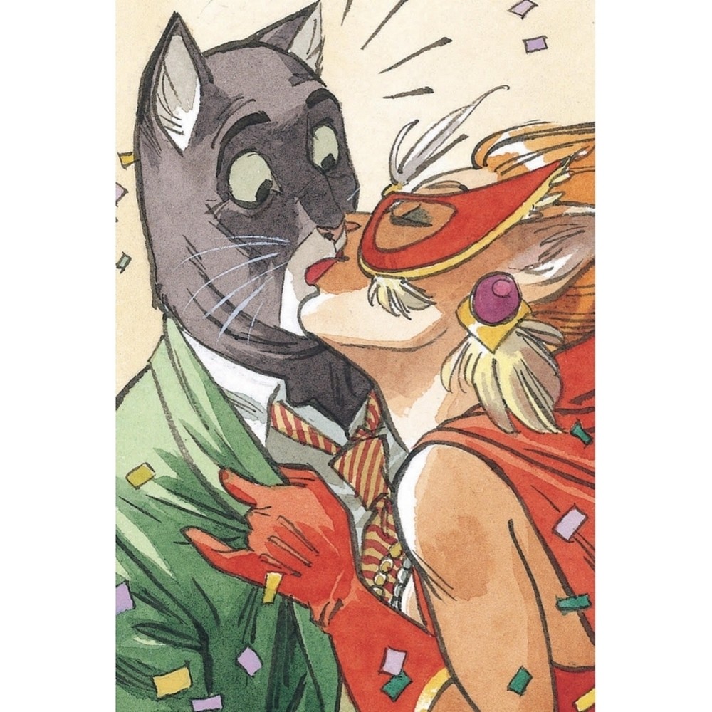Postcard of Blacksad, the kiss (10x15cm)