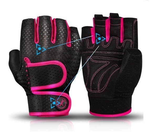 MOREOK Workout Gloves~Padded~Firm Grip~Weight Lifting~Fitness [3MM Gel]