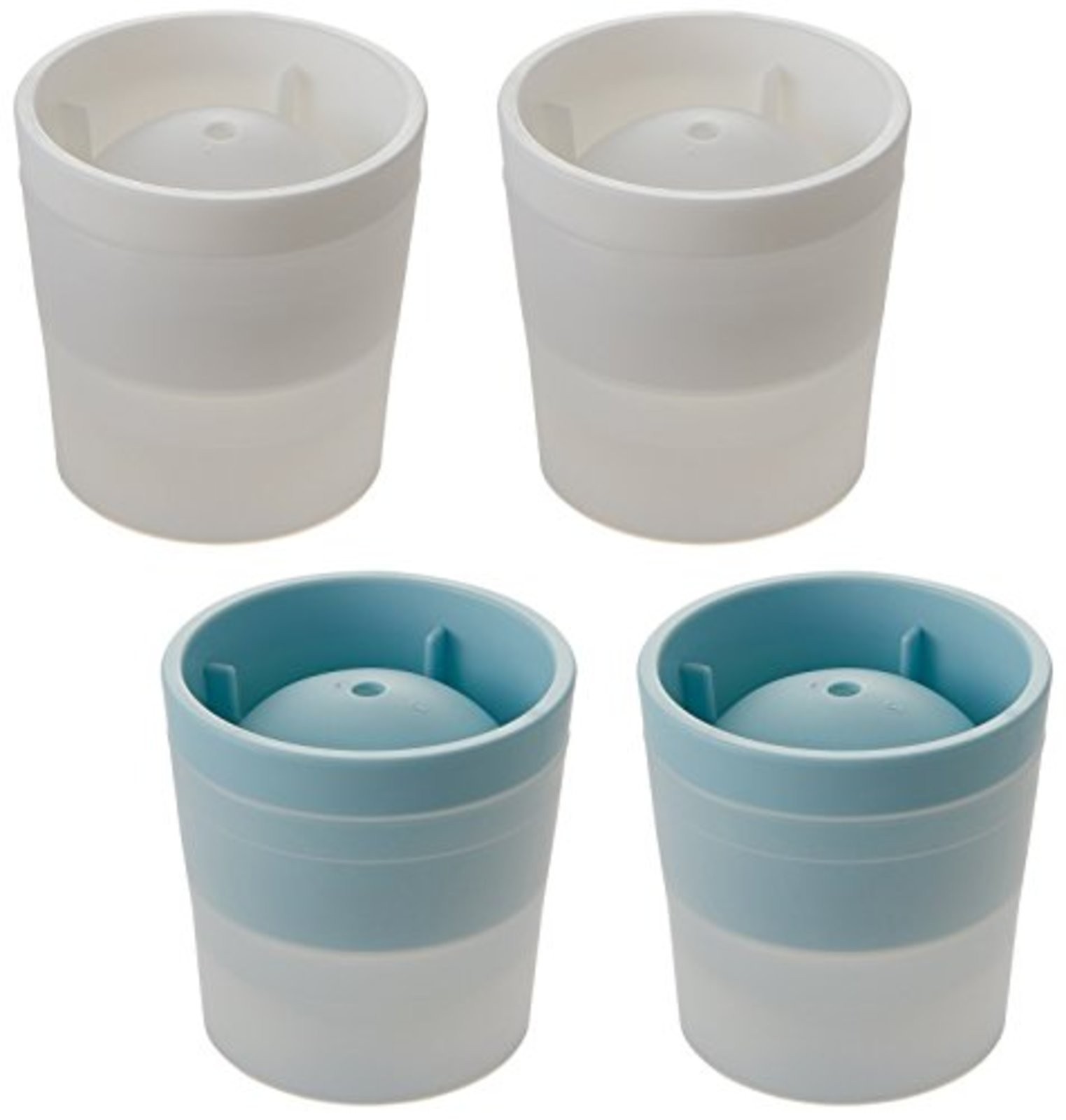 Like-it ice ball maker, set of 4 two light blue two white STK-06L 4P F/S wTrack#