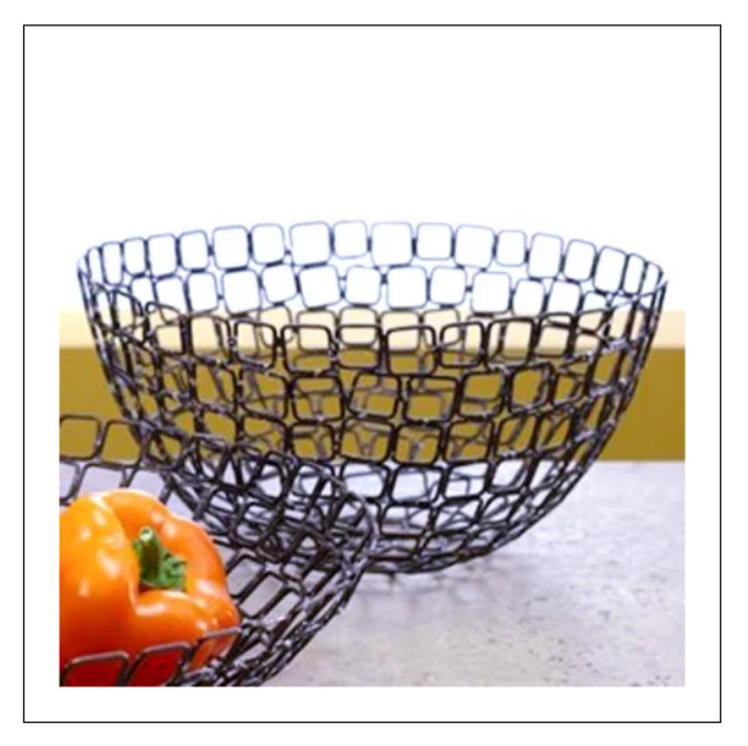 Decorative Round Square Link Basket / Copper Vase / Handmade Tray New