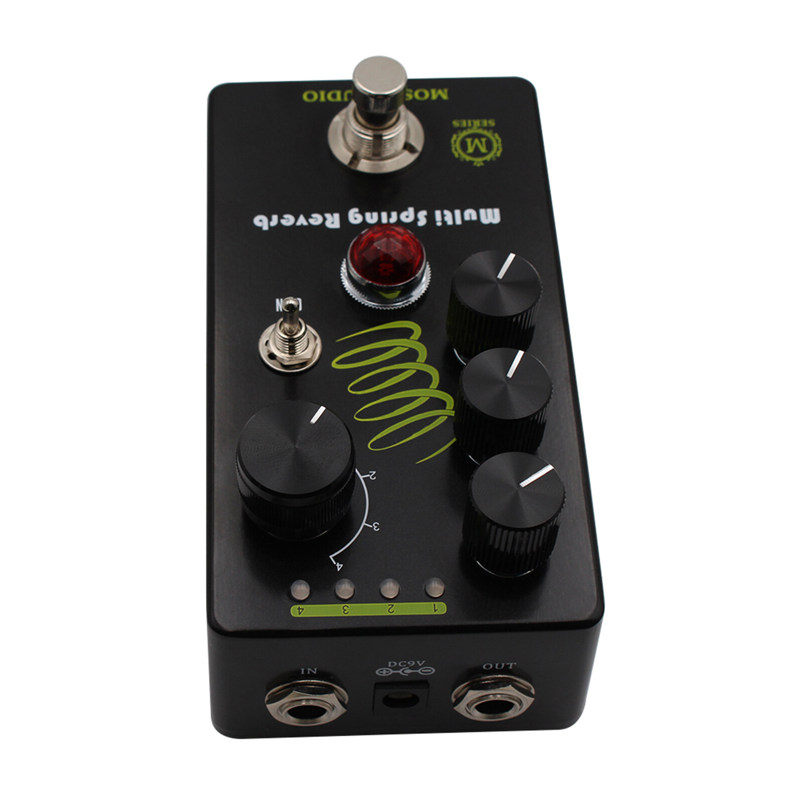 MOSKYAUDIO MULTI SPRING REVERB Guitar Bass Effect Pedal 4 Models True Bypass
