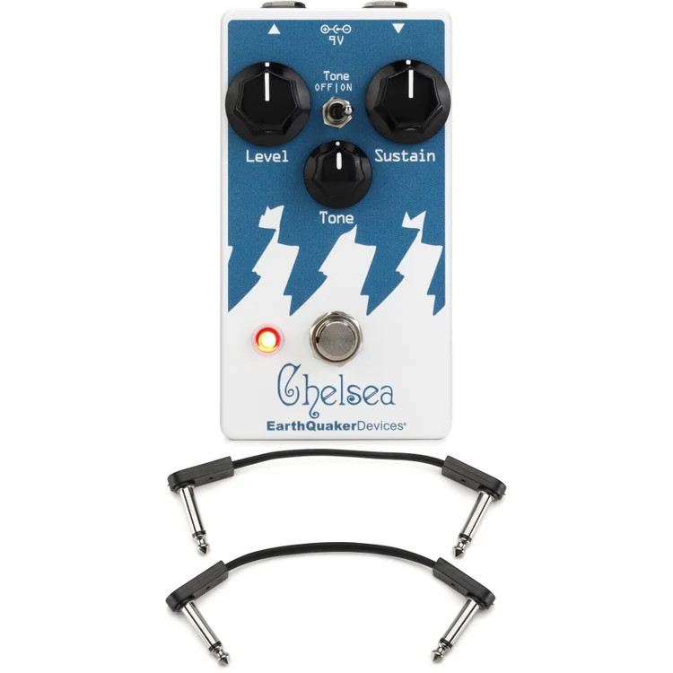 EarthQuaker Devices Chelsea Low-end Fuzz Driver Pedal with EBS Patch Cables