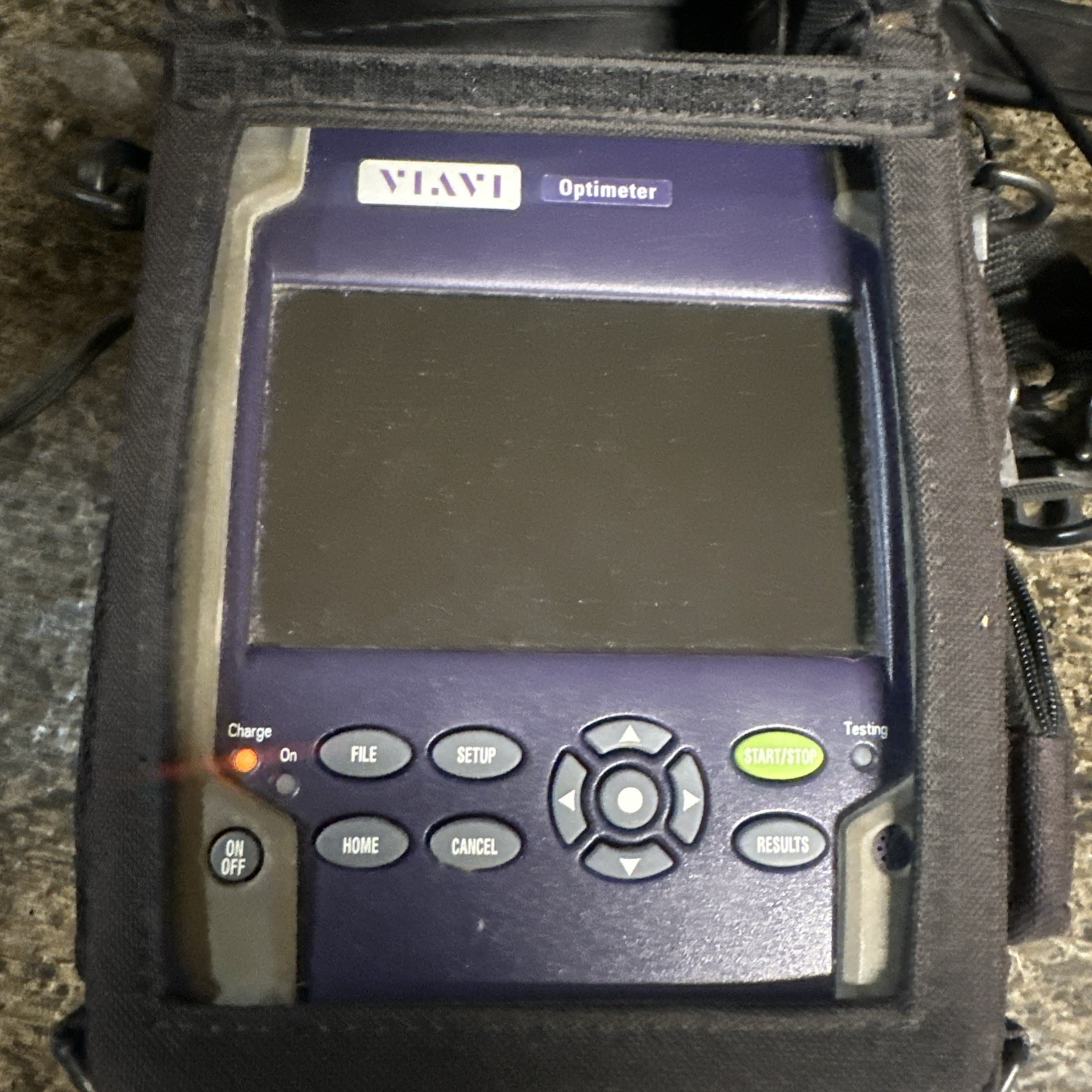 VIAVI Optimeter Optical Fiber Tester EOPT-PONATT with Launch Cable & Case