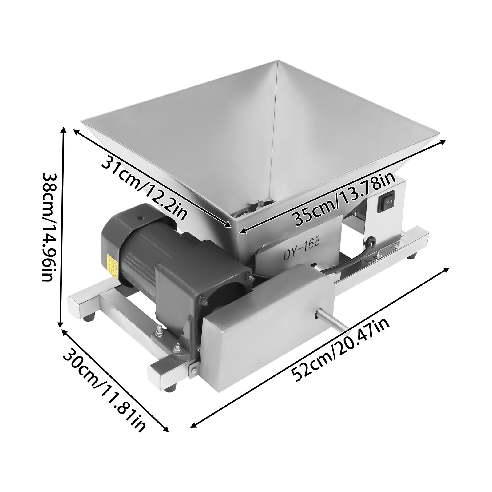 4L Electric Fruit Crushing Machine Bread, Brown Sugar Breaking Machine 60w 110v