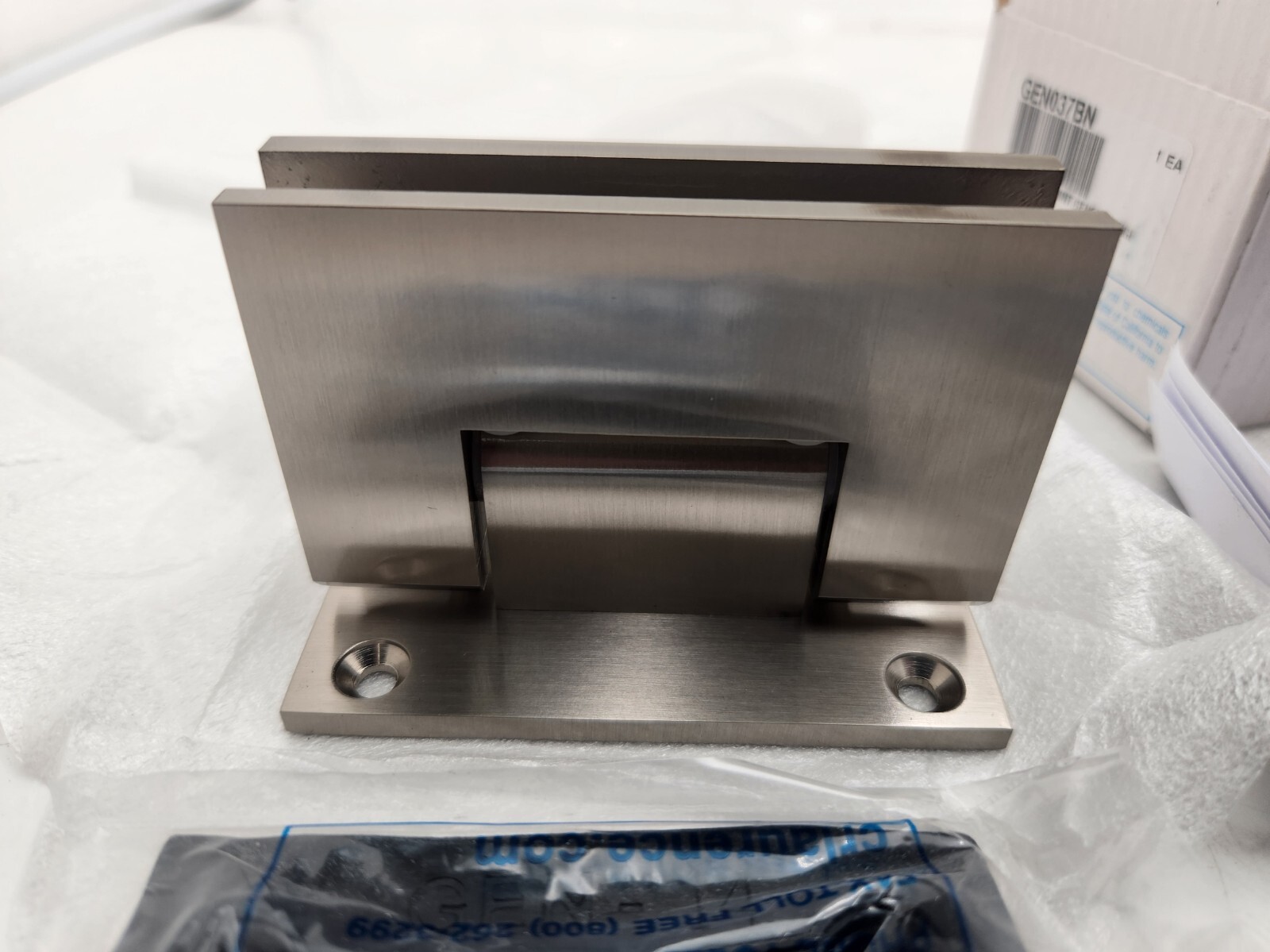 CRL Laurence GEN037BN Bushed Nickled Geneva 037 Series Wall Mount Full Back Plat