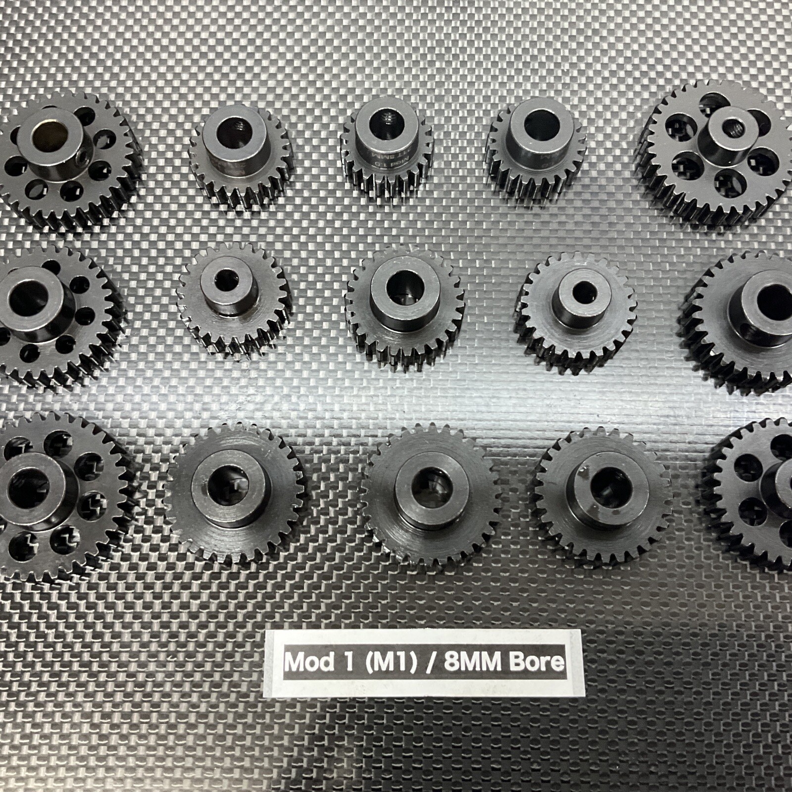 Mod 1 8mm Steel Pinion Gear M1 20T-45T For Castle 2028 Motor Speed Run Spur Gear