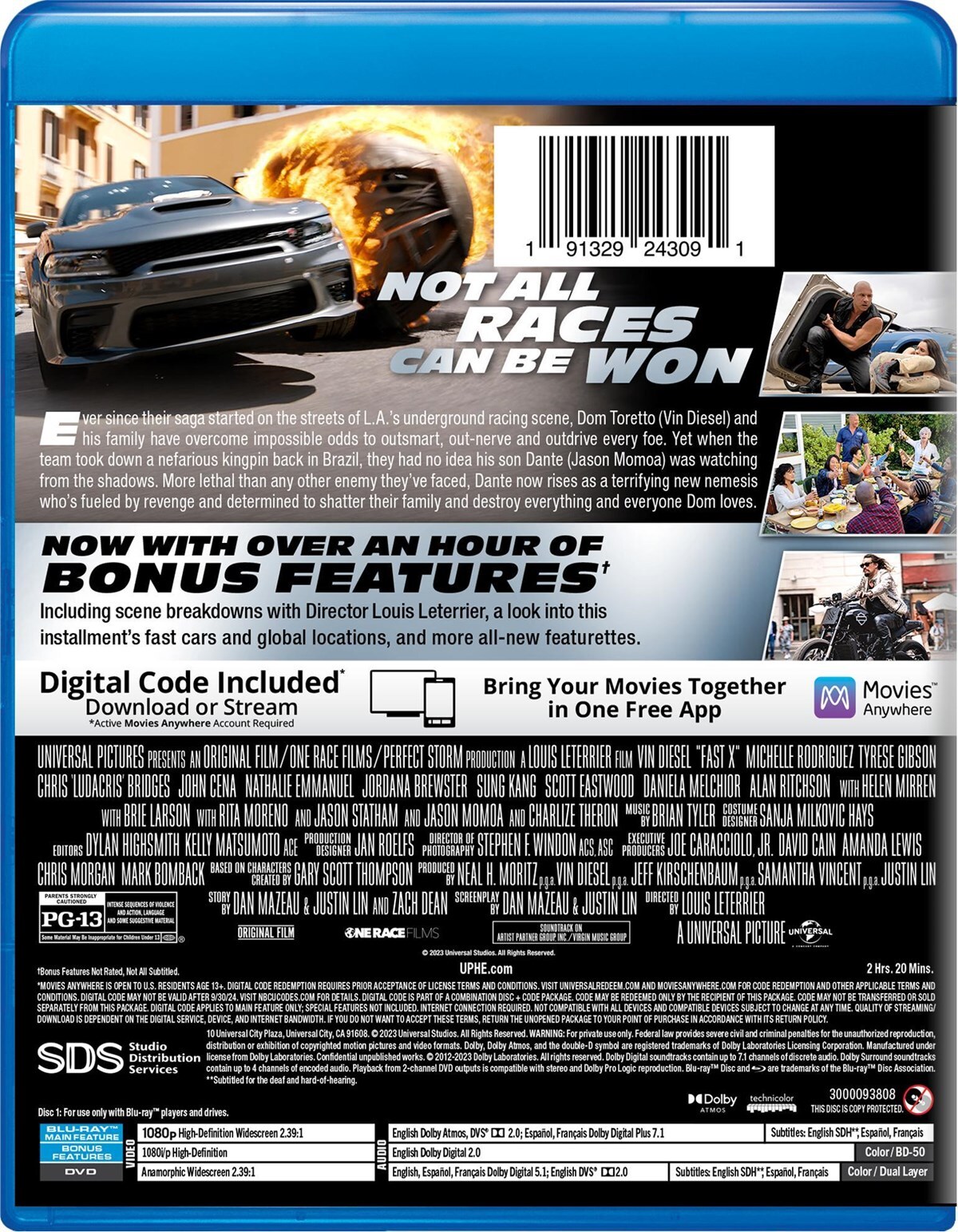 Fast X Blu-ray Vin Diesel NEW
