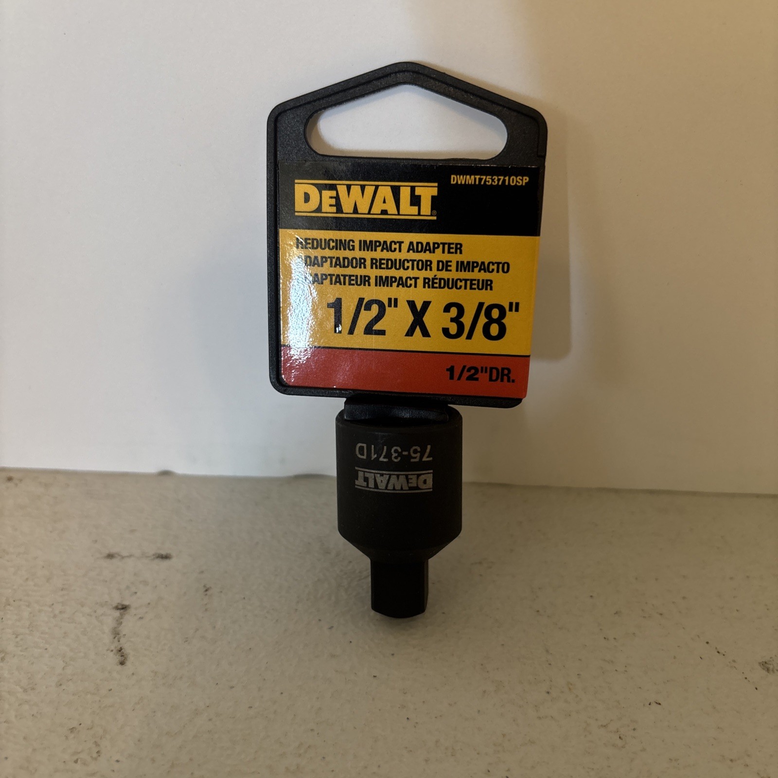 Dewalt DWMT75371OSP Reducing Impact Adapter, 1/2" x 3/8", 75-371D