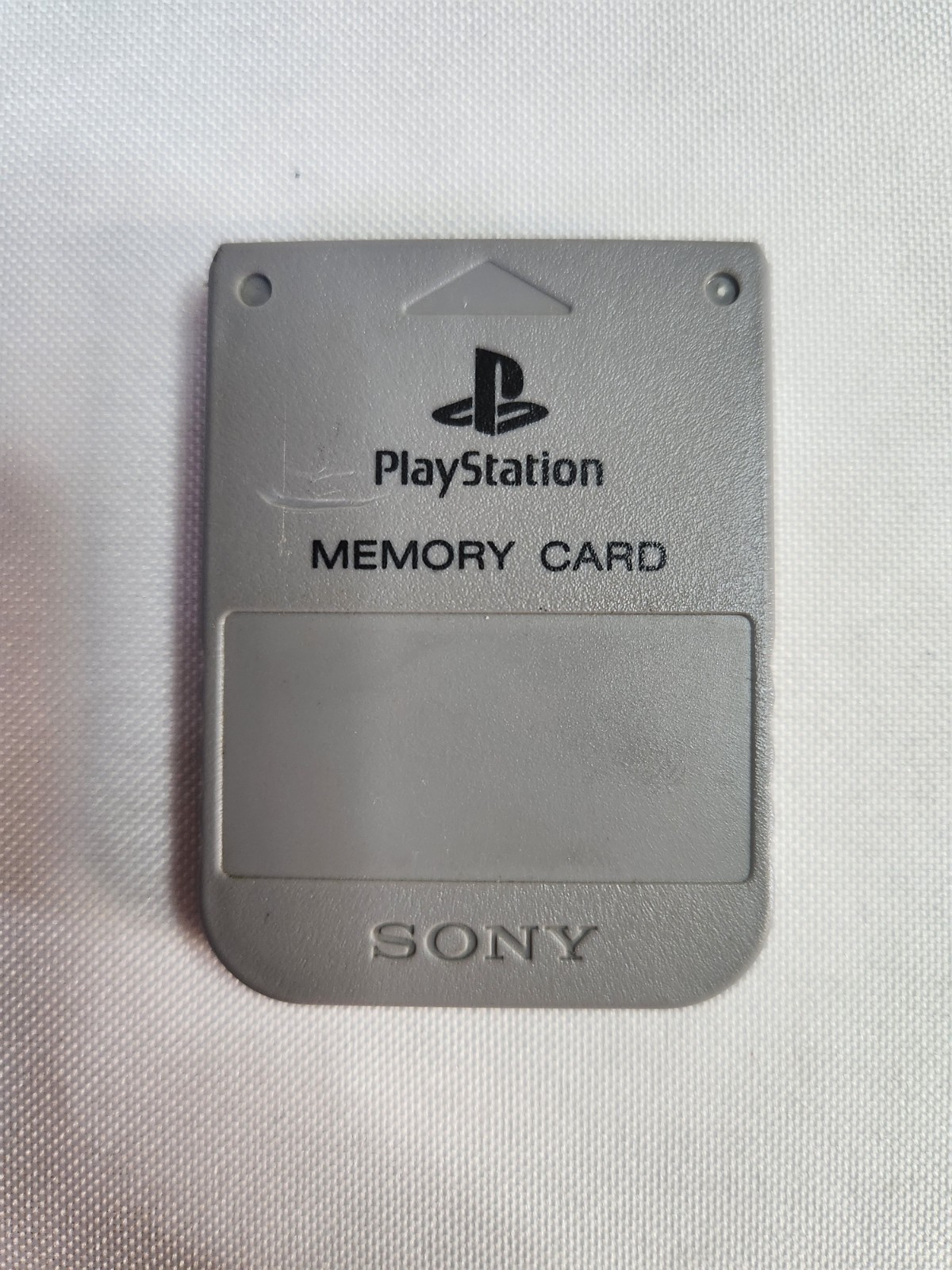 Sony Playstation 1 PS1 Official OEM 15 Block Memory Card SCPH-1020 Gray Tested