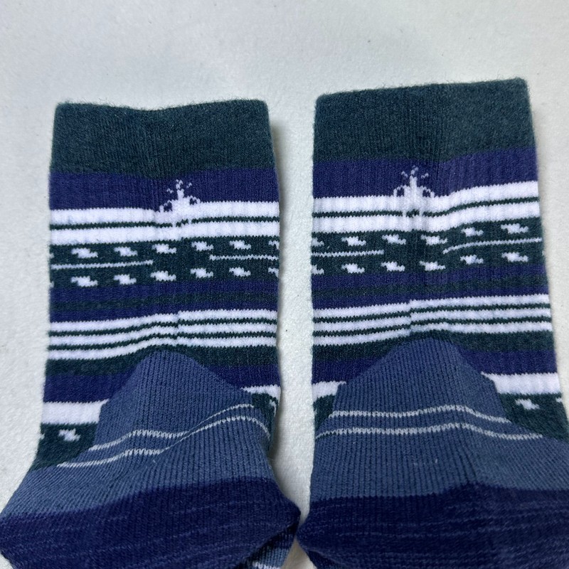 2 Pack Men's Hike Merino Wool Crew Socks Athletic Size Med blue Smartwool