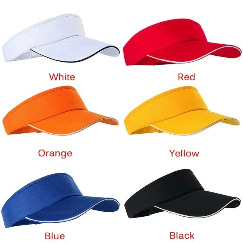 Unisex Adjustable Sun Visor Hat Breathable Cap Golf Tennis Outdoor Sport