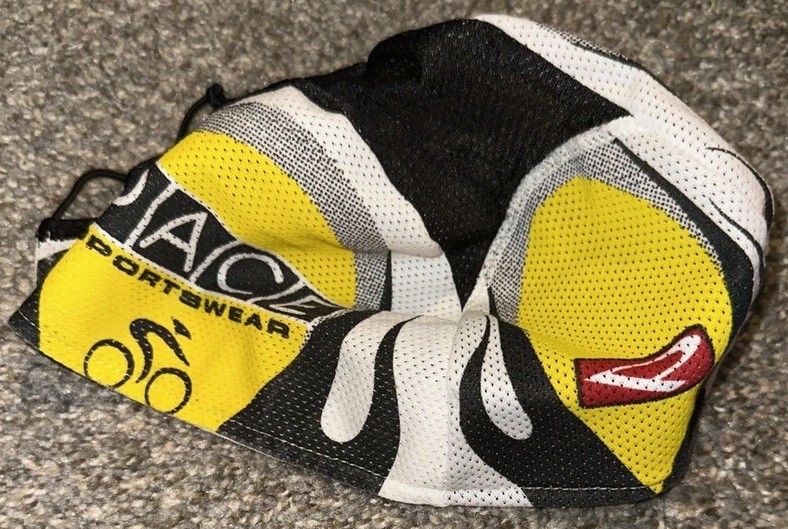 Pace Sportswear Cycling Hat Cap Adjustable Yellow Black OSFA