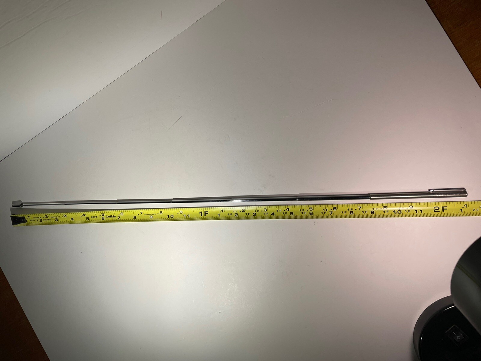 Vintage EMPHASIS Pointer BRUSHED NICKEL Telescoping 25” w/ POCKET CLIP