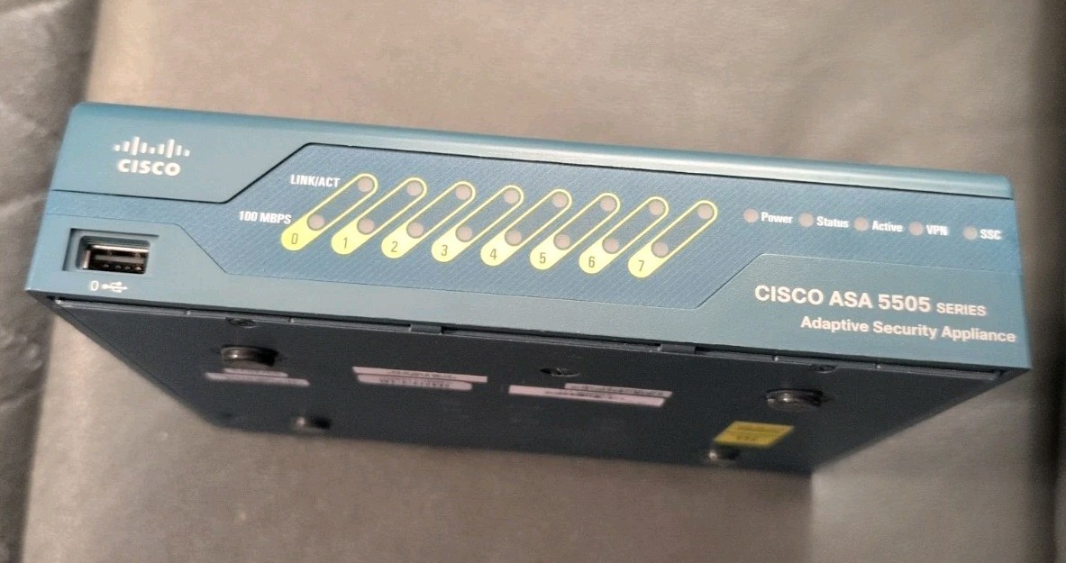 Cisco ASA 5505 Series Adaptive Security Appliance Firewall | No Power Adapter